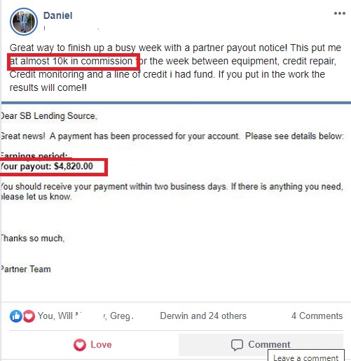 daniel proof of success payouts